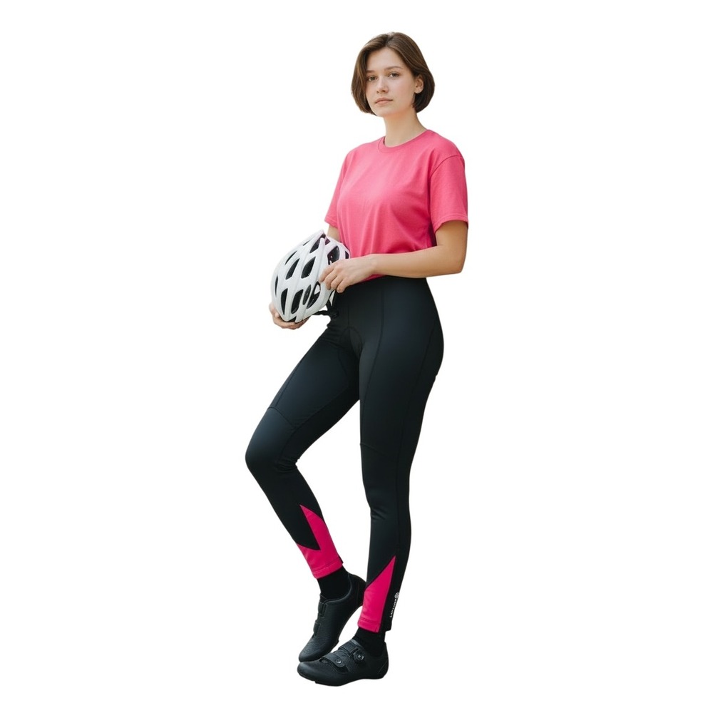 Canari Womens Echelon Gel Tight Panther Pink Black Cycling Padded Leggings M NEW